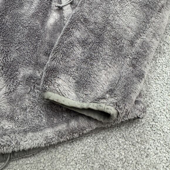 The North Face Osito 2 Fuzzy Sherpa Jacket Women Medium Gray Pocket Outdoor Hike - Picture 5 of 16